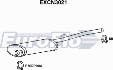 EuroFlo EXCN3021 - Средно гърне vvparts.bg