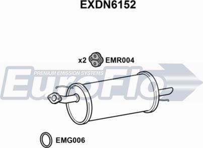 EuroFlo EXDN6152 - Крайно гърне vvparts.bg