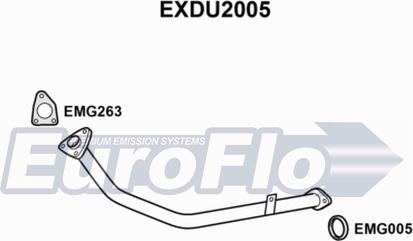 EuroFlo EXDU2005 - Изпускателна тръба vvparts.bg