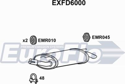 EuroFlo EXFD6000 - Крайно гърне vvparts.bg