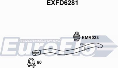 EuroFlo EXFD6281 - Накрайник за тръбата на аспуха vvparts.bg