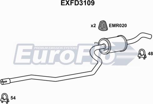 EuroFlo EXFD3109 - Средно гърне vvparts.bg