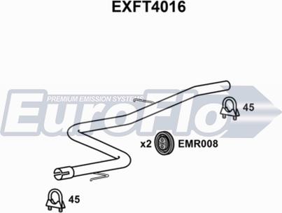 EuroFlo EXFT4016 - Изпускателна тръба vvparts.bg