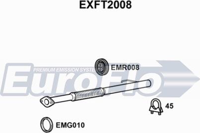 EuroFlo EXFT2008 - Изпускателна тръба vvparts.bg