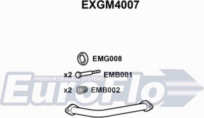 EuroFlo EXGM4007 - Изпускателна тръба vvparts.bg
