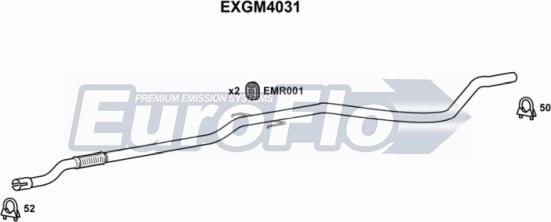 EuroFlo EXGM4031 - Изпускателна тръба vvparts.bg