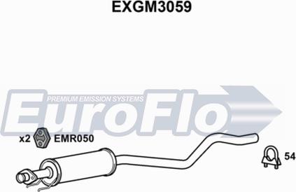 EuroFlo EXGM3059 - Средно гърне vvparts.bg