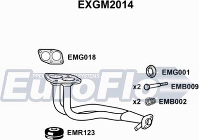 EuroFlo EXGM2014 - Изпускателна тръба vvparts.bg
