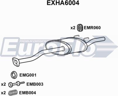 EuroFlo EXHA6004 - Крайно гърне vvparts.bg