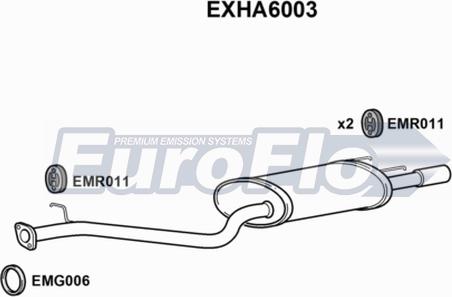 EuroFlo EXHA6003 - Крайно гърне vvparts.bg