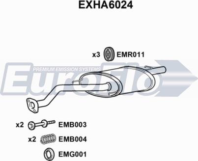 EuroFlo EXHA6024 - Крайно гърне vvparts.bg