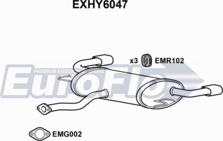 EuroFlo EXHY6047 - Крайно гърне vvparts.bg