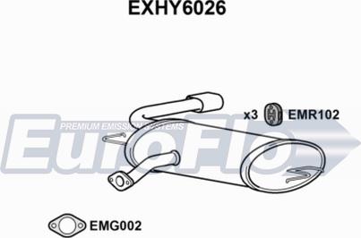 EuroFlo EXHY6026 - Крайно гърне vvparts.bg