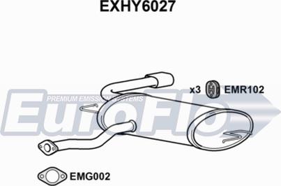 EuroFlo EXHY6027 - Крайно гърне vvparts.bg