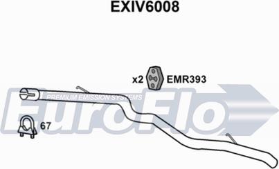 EuroFlo EXIV6008 - Накрайник за тръбата на аспуха vvparts.bg