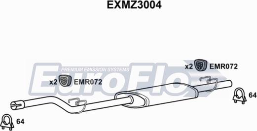 EuroFlo EXMZ3004 - Средно гърне vvparts.bg