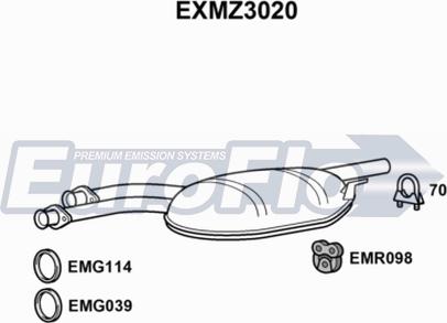 EuroFlo EXMZ3020 - Средно гърне vvparts.bg
