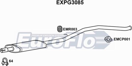 EuroFlo EXPG3085 - Средно гърне vvparts.bg