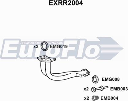 EuroFlo EXRR2004 - Изпускателна тръба vvparts.bg