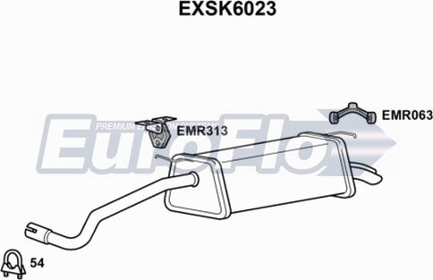 EuroFlo EXSK6023 - Крайно гърне vvparts.bg