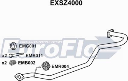 EuroFlo EXSZ4000 - Изпускателна тръба vvparts.bg