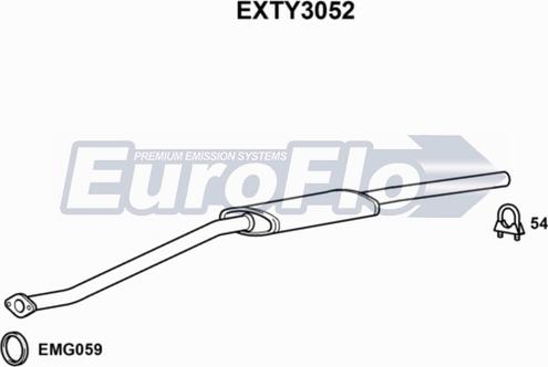 EuroFlo EXTY3052 - Средно гърне vvparts.bg