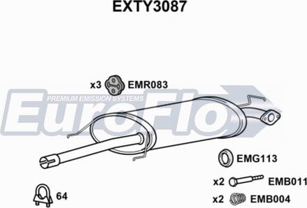 EuroFlo EXTY3087 - Средно гърне vvparts.bg