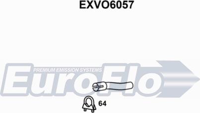 EuroFlo EXVO6057 - Накрайник за тръбата на аспуха vvparts.bg