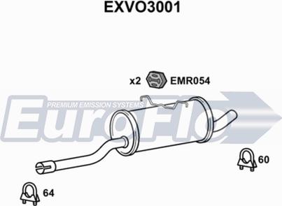 EuroFlo EXVO3001 - Средно гърне vvparts.bg