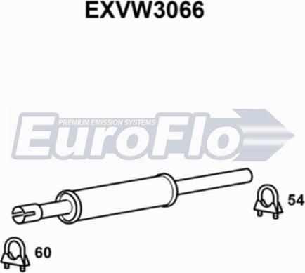 EuroFlo EXVW3066 - Средно гърне vvparts.bg