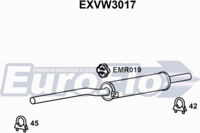 EuroFlo EXVW3017 - Средно гърне vvparts.bg