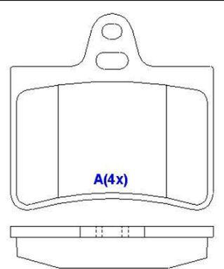 EUROREPAR 1643069080 - Комплект спирачно феродо, дискови спирачки vvparts.bg