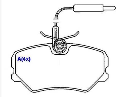 EUROREPAR 1643070580 - Комплект спирачно феродо, дискови спирачки vvparts.bg