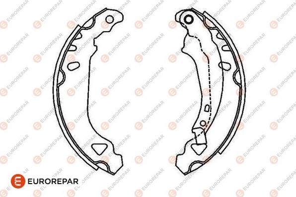 EUROREPAR 1643195080 - Комплект спирачна челюст vvparts.bg