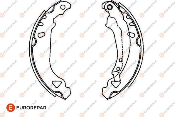 EUROREPAR 1643204280 - Комплект спирачна челюст vvparts.bg