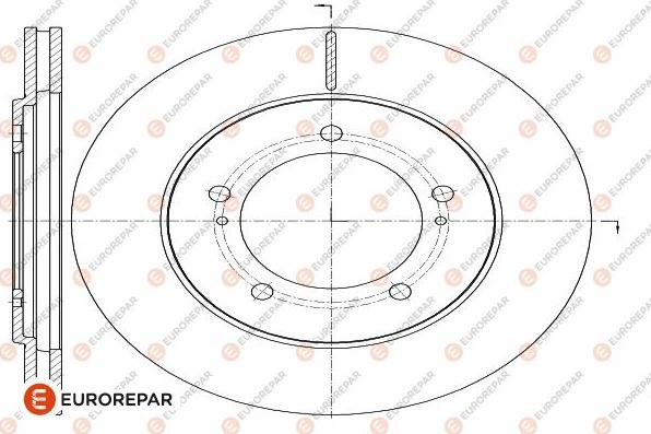 EUROREPAR 1642759280 - Спирачен диск vvparts.bg