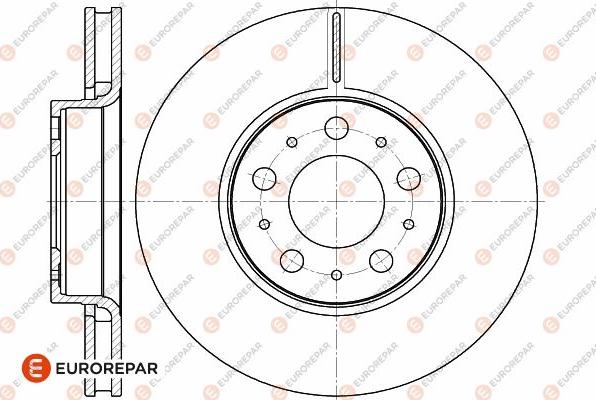 EUROREPAR 1642754780 - Спирачен диск vvparts.bg