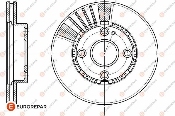 EUROREPAR 1642755980 - Спирачен диск vvparts.bg