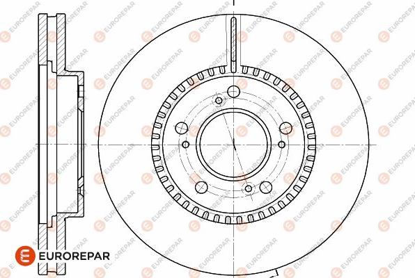 EUROREPAR 1642755680 - Спирачен диск vvparts.bg