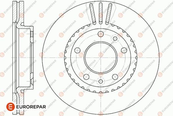 EUROREPAR 1642751680 - Спирачен диск vvparts.bg