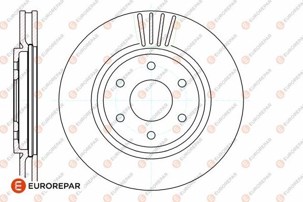 EUROREPAR 1642758580 - Спирачен диск vvparts.bg