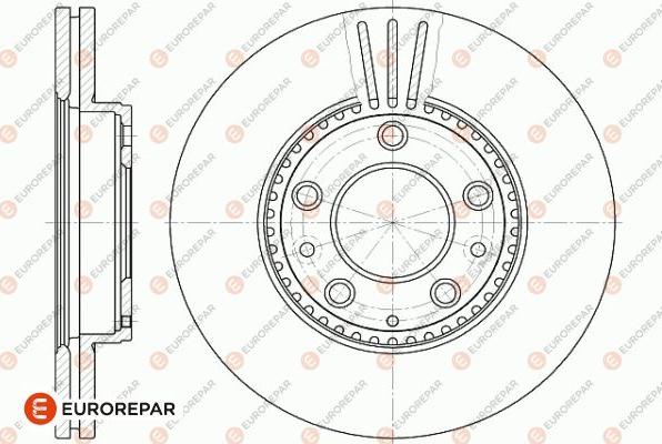 EUROREPAR 1642757580 - Спирачен диск vvparts.bg