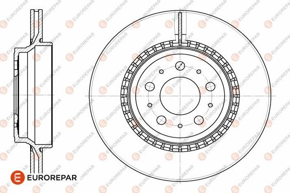 EUROREPAR 1642769780 - Спирачен диск vvparts.bg