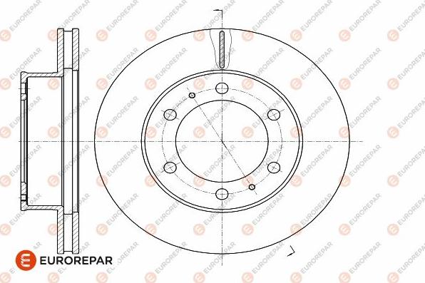 EUROREPAR 1642765580 - Спирачен диск vvparts.bg