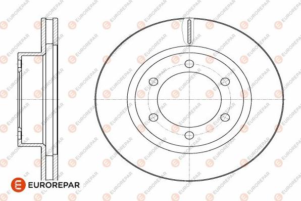 EUROREPAR 1642765780 - Спирачен диск vvparts.bg