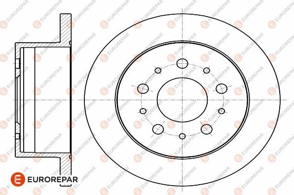 EUROREPAR 1642766680 - Спирачен диск vvparts.bg