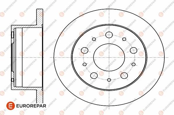 EUROREPAR 1642766780 - Спирачен диск vvparts.bg