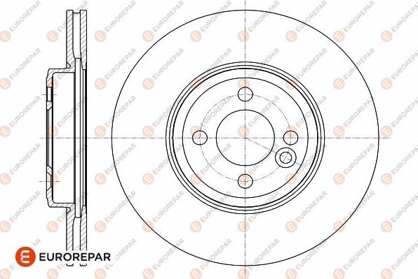 EUROREPAR 1642761180 - Спирачен диск vvparts.bg