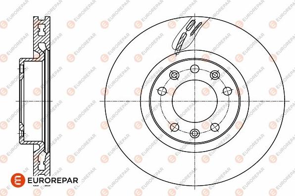 EUROREPAR 1642761380 - Спирачен диск vvparts.bg