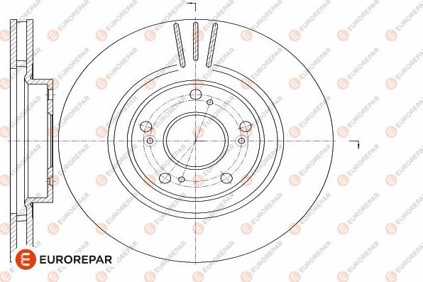 EUROREPAR 1642763180 - Спирачен диск vvparts.bg